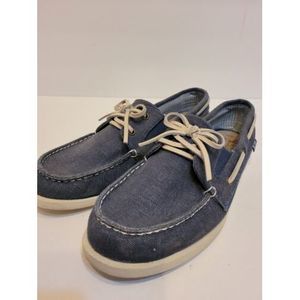 Bobs womans boat shoes, blue,‎ size 10W